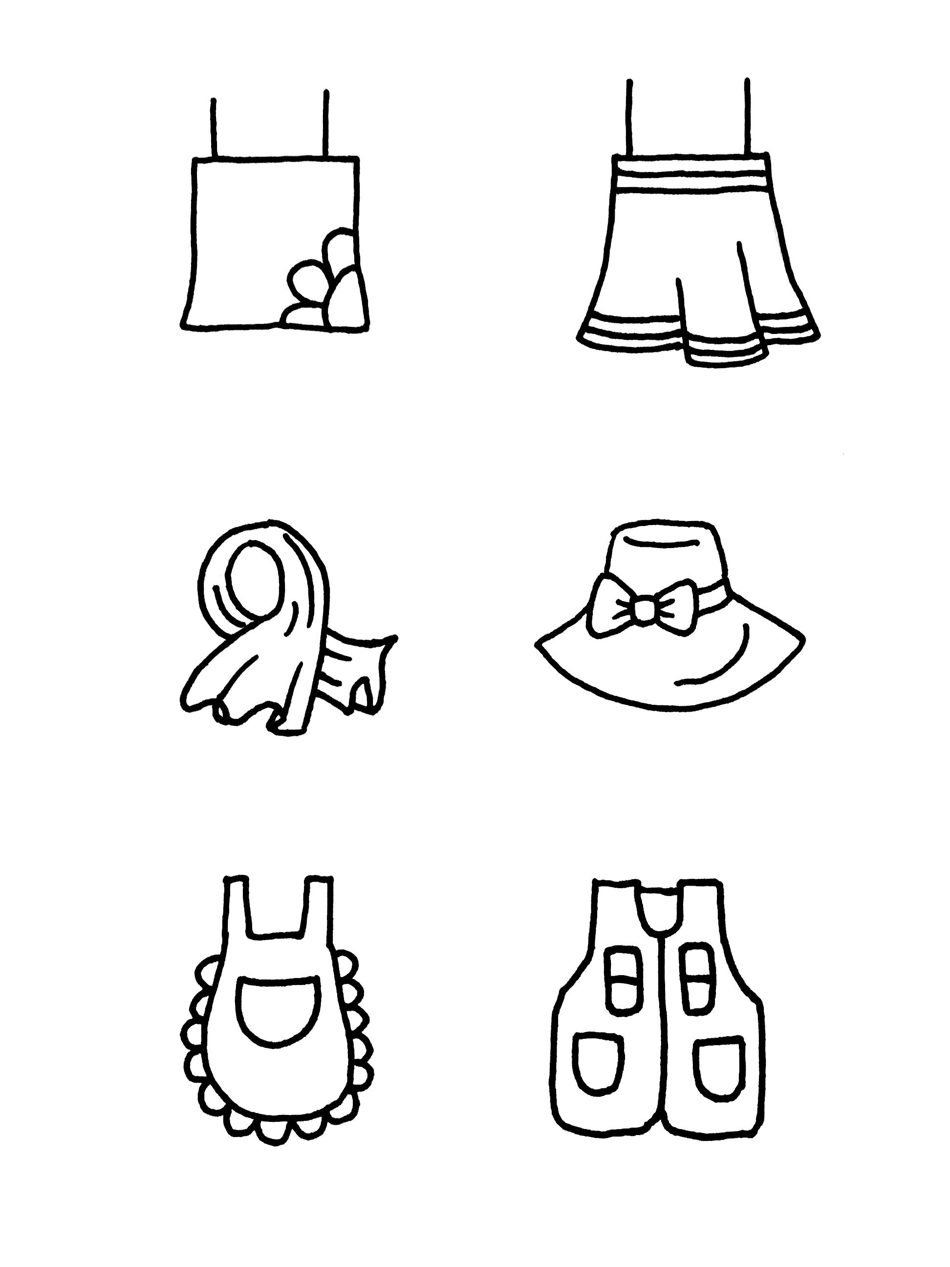 熱乎乎的~原創(chuàng)卡通服裝衣服簡(jiǎn)筆畫卡通畫手賬素材來啦! 作者(